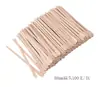 Suministro palo de madera desechable palo de madera palo de cera para el cabello belleza remover cera para mezclar cera de ajuste palo para depilación de vello palo para reparación de cejas tamaño grande pequeño