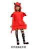 Fantasia de Satanás de Halloween Fantasia de Diabinho Fofo Fantasia de Morcego para Performance Fantasia de Role-Playing Vampiro para Meninos e Meninas