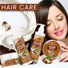 Serie Transfronteriza para Lavado de Cabello Sabor Coco Champú Acondicionador Mascarilla Capilar Nutritiva Reparadora y Limpiadora Set para el Cabello