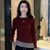 Conjunto Esportivo Casual Feminino Shanlida 2026 Primavera Nova Moda Emagrecedor Duas Peças em Um Camiseta de Manga Longa com Calças Largas