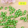 8mm Conta-em-Conta Contas Acrílicas Contas Soltas Transparente Cor Interna Contas da Terra Acessórios para Vaso Bordados à Mão
