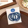 Set de Cintas de Pelo de Hilo de Colores Cintas de Pelo Simples de Alta Elasticidad Bandas de Goma Anillos para el Cabello Femeninos Versátiles Cintas para Coletas Accesorios para el Cabello