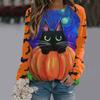 Nuevo suéter divertido de Halloween 2023 serie 3D estampado digital para mujer comercio exterior Amazon venta caliente ropa de mujer