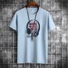 Camiseta de manga corta de marca de moda para hombre, novedad de verano 2021, de algodón de media manga para hombre, informal, de talla grande, camiseta básica superior