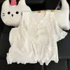 Lindo conjunto de pijama de conejito a cuadros rosa para mujer, de verano, con cuello de muñeca, manga corta y shorts, estilo japonés, conjunto de ropa de casa para estudiantes, para usar en exteriores