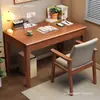 Mesa de madeira maciça, sem materiais adicionais, mesa de escritório para adultos, design simples, adequada para uso doméstico, mesa de estudo para estudantes, escrivaninha, mesa para computador de mesa