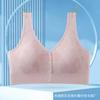 Hebilla de Apertura Frontal Más Gordo Tallas Grandes Copa Fija Espalda Bonita Sin Aro de Acero Chaleco Envuelto en el Pecho Sujetador Sexy Sujetador de Lactancia para Mujeres