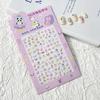 Parche de Uñas 5D en Relieve Dibujos Animados Infantiles Sanrio Kulomi Impermeable Hello Kitty Luminoso Niña Pegatina Arte de Uñas