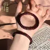 Pulsera de Sándalo Natural Recta en Forma de Pastilla, Sándalo Verde, Sándalo Negro, Sándalo de Sangre, Pulsera de Sándalo Unisex para Pareja de Madera