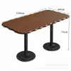 Sofá de sala de charutos estilo americano bar de uísque, conjunto de mesa e cadeiras de café estilo Western vintage, cadeira de tigre para uma pessoa
