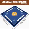 Tapete de mesa cuadrado para ajedrez y cartas de entretenimiento transfronterizo, tapete de mahjong, tapete de mesa antideslizante y reductor de ruido, tapete protector de escritorio para juegos