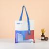 Bolsa de algodón personalizada bolsa de lona de un solo hombro para estudiante banco Publicidad Publicidad bolsa de lona con impresión a color bolsa de compras
