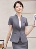 Traje de manga curta Feminino Traje de trabalho de negócios verão elegante recepção de hotel vestuário de trabalho salão de beleza joalheria vestuário de trabalho