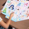 Stickers de cambio de cara de princesa de cuento de hadas transfronterizos 8 lindos stickers de cambio de cuenta de mano coloridos stickers de rompecabezas de niña de dibujos animados