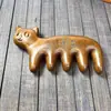 Peine de Masaje de Sándalo Cultural y Creativo de Xi'an, Peine Meridianal con Forma de Animal Grabado Changan, Masajeador de Cuero Cabelludo de Cinco Garras, De Madera