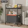 Nuevo estante de almacenamiento móvil con ruedas para exteriores transfronterizo, carrito pequeño, estante de almacenamiento de bocadillos para sala de estar, estantería móvil