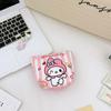 Bolsa Pequeña de Almacenamiento de Corazón de Chica Anime, Monedero Portátil y Conveniente para Audífonos y Monedas, Lindo Llavero para Niños al Salir