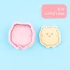 Moldes para galletas de la serie Oso, para hacer tú mismo, con varias formas y patrones, herramientas de horneado con diseño de relieve 3D simulado