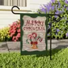 Nueva Bandera de Jardín Navideña con Tema Clásico Imitación Lino de Amazon Muñeco de Nieve Jardín Suministros Decorativos para Jardín Bandera