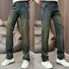 Jeans vintage para hombre estilo americano, nuevo modelo 2026, corte holgado, pantalones rectos con lavado retro, bolsillos con solapa, pantalones largos casuales