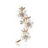 Estilo Coreano Nueva Moda Aleación Perla Pedrería Flor Ratán Ramillete Elegante Elegante Ropa de Mujer Ramillete Pin de Joyería