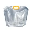 Bolsa Transparente con Boca de Succión Diámetro Grande Grado Alimenticio Bolsa para Cerveza Bolsa para Leche de Soya Bolsa para Sopa Desechable Bolsa con Boca de Succión Auto-soportante Bolsa