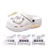 Zapatos con Agujeros Cross-EVA para Mujer Verano Nuevo Suela Gruesa Antideslizantes Sandalias de Punta Cerrada Dibujos Animados Lindos Zapatos de Playa para Exteriores