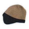 Sombrero de punto nuevo para niños hermanos gato, gorro para bebé niño y niña con combinación de colores y protección para las orejas, sombrero de lana casual personalizado a la moda