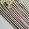Suministro en Stock: Tela de Camisa Rayada Teñida en Hilo de Burbuja de Algodón-Poliéster, Tela para Vestido y Pantalones de Mujer con Rayas Verticales