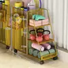 Cesta de armazenamento para tapete de yoga, cesta de armazenamento para equipamentos esportivos e de fitness com rodas, prateleira de armazenamento para uso doméstico no vão lateral do armário atrás da porta