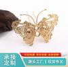Color cobre puro retención de color oro tres piezas mariposa pasador de pelo pasador de pelo antiguo diy accesorios de joyería ropa china accesorios para el cabello material de tocado