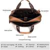 Maletín Portátil Vintage de Cuero Genuino Personalizado de Fábrica, Bolsa de Hombro para Negocios, Bolso Cruzado Casual para Hombre, Bolso de Cuero para Hombre
