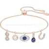 Collar Ojo Maligno de Cristal Swarovski, 1:1 Réplica, Venta al por mayor Directa de Fábrica