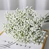 Ramo de flores artificiales de Gypsophila para boda, de goma suave, con tres puntas, de plástico, venta al por mayor