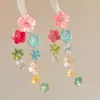 Verano Caluroso ~ Pendientes de Flor de Cuentas Coloridos y Vibrantes Pendientes de Hortensia Dulces y Suaves para Mujer