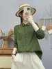 Colección Otoño 2026: Camisa de Manga Larga para Mujer con Estampado Floral Fresco Estilo Japonés Cárdigan Casual Venta al por Mayor