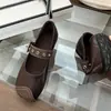 Nueva colección de otoño 2026: Zapatos planos Mary Jane retro franceses, bailarinas de una sola tira para mujer, zapatos pequeños de piel