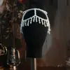 Nova corrente de chapéu com franja de pérola artificial tecida estilo europeu e americano, acessório de cabelo de noiva elegante e sofisticado, versátil para styling de fotografia de viagem