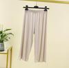 Pantalones Cortos de Modal para Dormir para Mujer, Pantalones Finos de Cintura Alta Rectos Sueltos, Tallas Grandes Versátiles Deportivos Casuales, Estilo Casual Japonés y Coreano