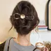 Pinza Retorcida de Lazo Estilo Coreano para Mujer, Pinza de Garra de Paua de Alta Gama, Pinza para el Cabello Segura y No Dañina para la Parte Posterior de la Cabeza, Accesorio para el Cabello