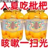 Níspero enlatado fresco, fruta grande sin semillas recién recolectada, conservas de fruta en agua azucarada, latas grandes comerciales, caja completa