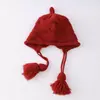 Gorro de punto para mujer y niño, moda versátil, para niña pequeña, color liso, de lana, para niños y niñas, otoño e invierno, nuevo, gorro cálido