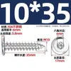 Tornillos Autorroscantes de Acero Inoxidable 304 Hexagonales Invertidos Cabeza Plana Grande Cabeza Delgada Tornillos para Muebles M2M3M4M5-M8