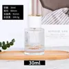 Botella de perfume de rayas verticales directa de fábrica sellada con tapa botellas de cosméticos botellas rociadoras de alta calidad botellas engrosadas