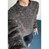 Novas tendências de moda outono e inverno: Camisetas estilosas de manga comprida para homens, com corte relaxed, design único e gola redonda, perfeitas como camada base