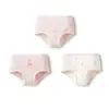 Ropa interior de algodón para niñas Balabala, Calzones infantiles Clase A, Entrepierna antibacteriana para niños pequeños, Paquete de tres en tallas mediana y grande