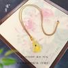 Joyería Jin Yan Tienda Oro Estilo Similar Larga Trayectoria Accesorios Oro Arena Flor Floreciente Rico Loto Diamante Verde Calabaza Colgante Collar