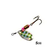 Venta al por mayor, 3,5 G, pieza de mano giratoria de lentejuelas metálicas, 10 piezas de hierro de cebo biónico Luya cargadas, cebo falso, equipo de pesca