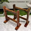 Pernas de Mesa de Madeira Maciça, Estrutura de Suporte para Tampo Grande, Pernas de Mesa de Chá, Estrutura em Forma de I com Acabamento em Madeira Natural, Mesa de Mármore Espessada