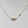 FR Colar Mini Fivela de Ferradura Fredden Novo Francês Gradiente Nicho Pulseira de Alto Padrão Elegante Luxo Leve ED